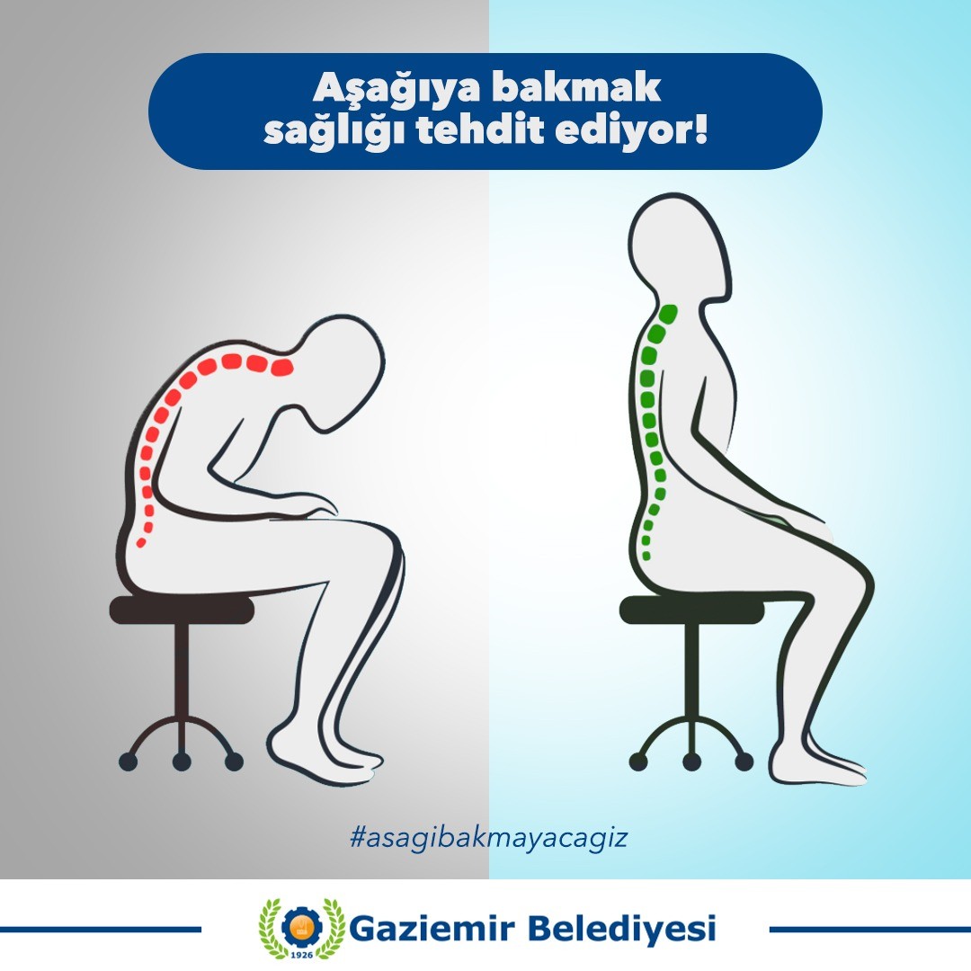 Aşağı bakmak sağlığı tehdit ediyor