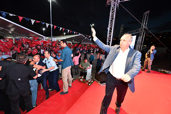 CHP'nin Cumhurbaşkanı Adayı Muharrem İnce:   "En büyük projemiz huzur”