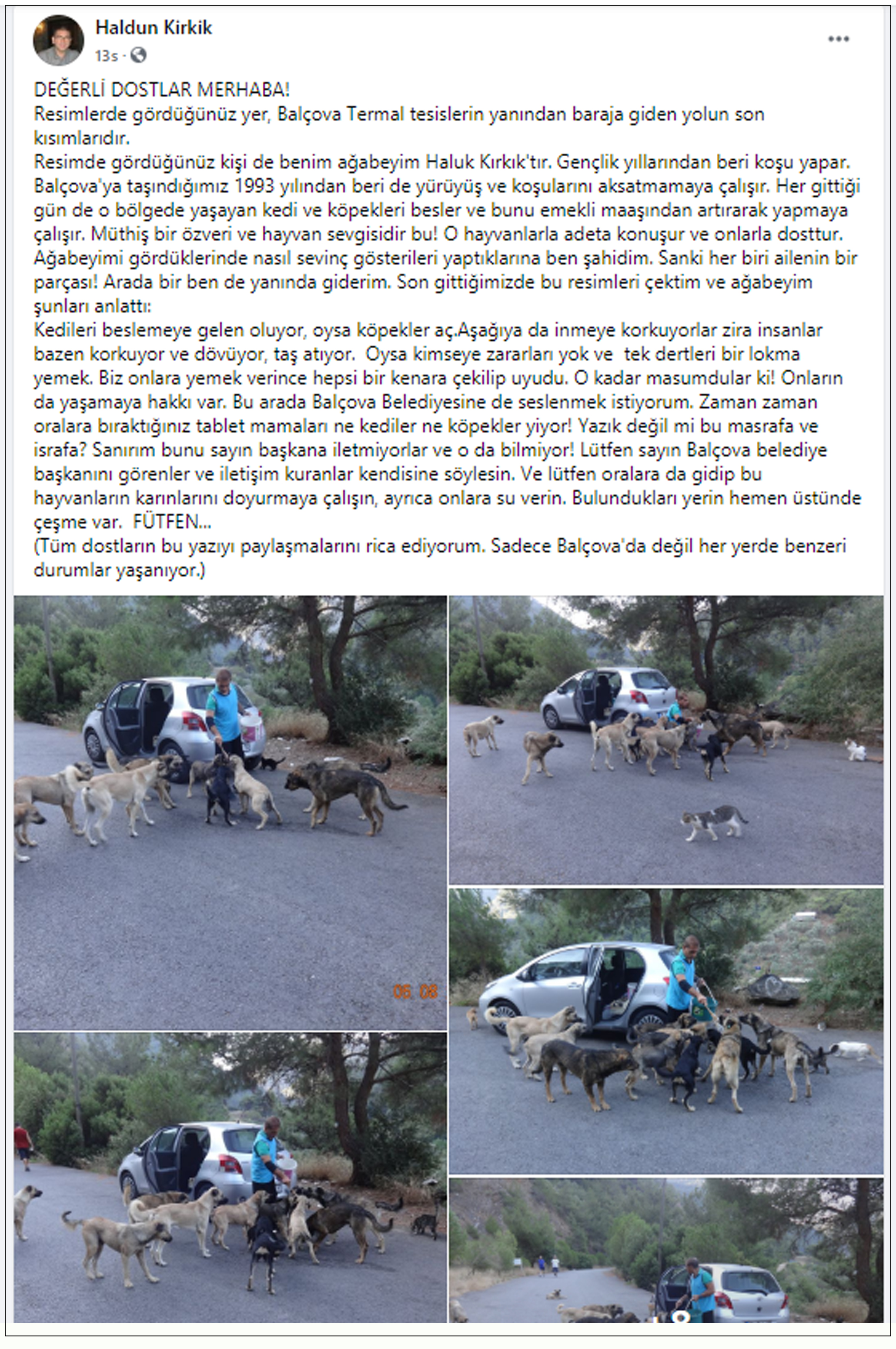 Haldun Kırkık, Balçova Belediyesi Başkanı Çalkaya'ya seslendi: Terapi Ormanı'ndaki hayvanlar aç!