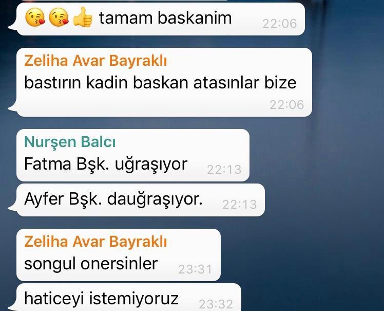 Kadın Kolları Başkanı Avar'ın yazdıkları şok etti