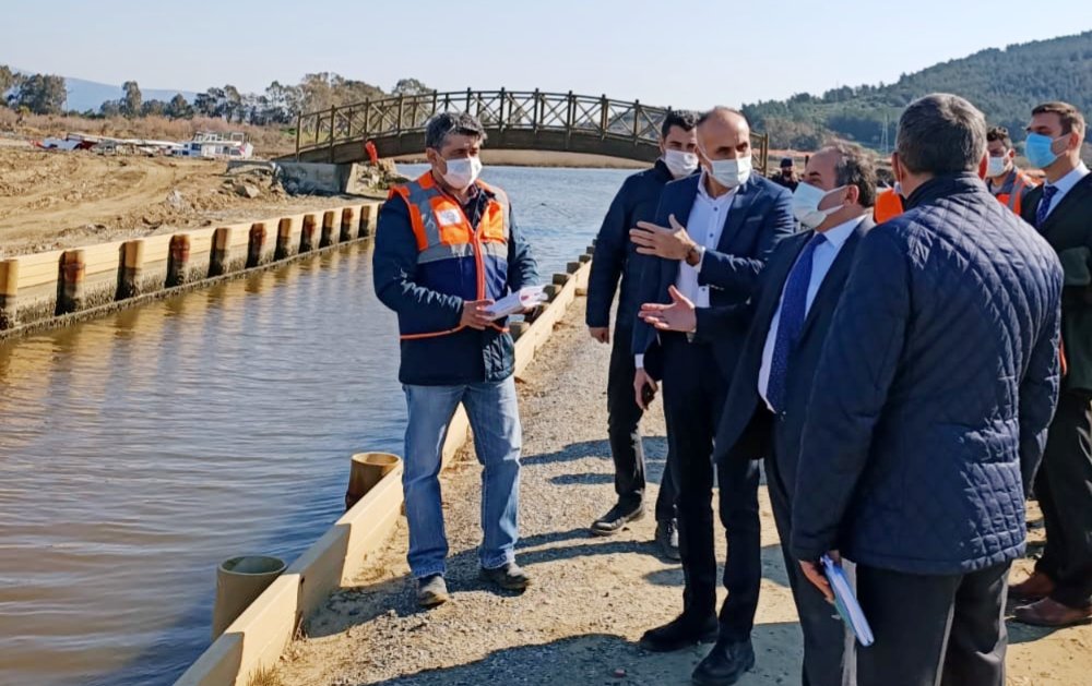 Antik kanal inşaatı sürüyor