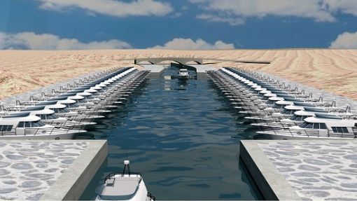 Antik kanal inşaatı sürüyor