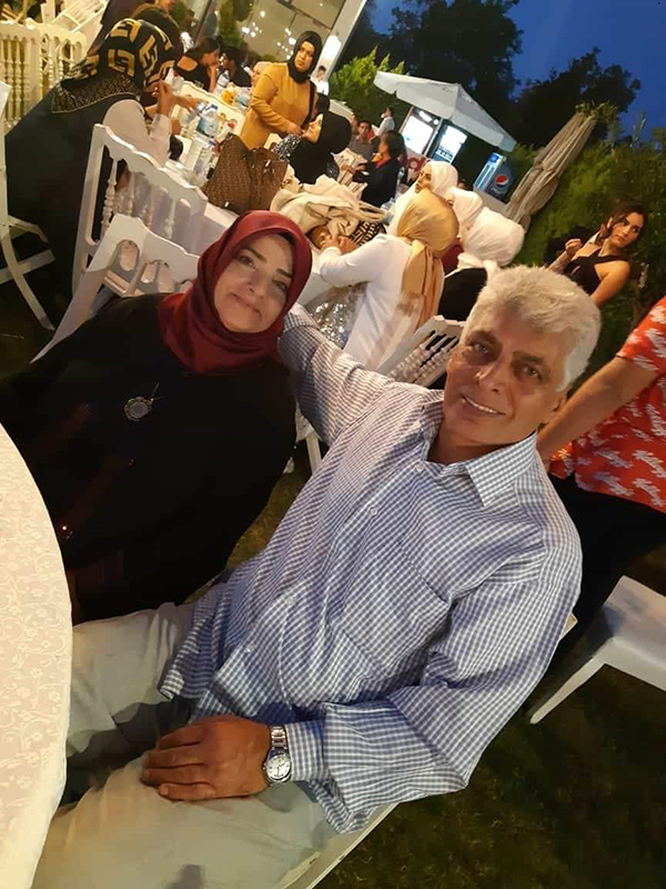 Esin ve Rıfat çiftinin mutlu günü