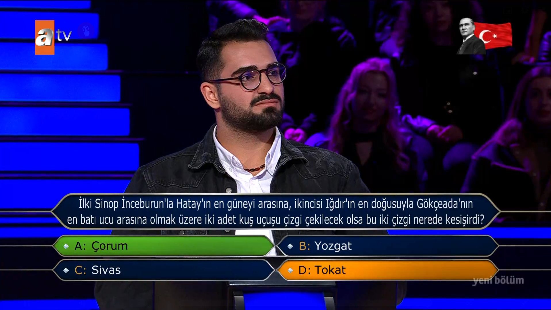 ‘Kim Milyoner Olmak İster’ yarışmasında 5 milyon TL değerindeki soru ilk kez açıldı.