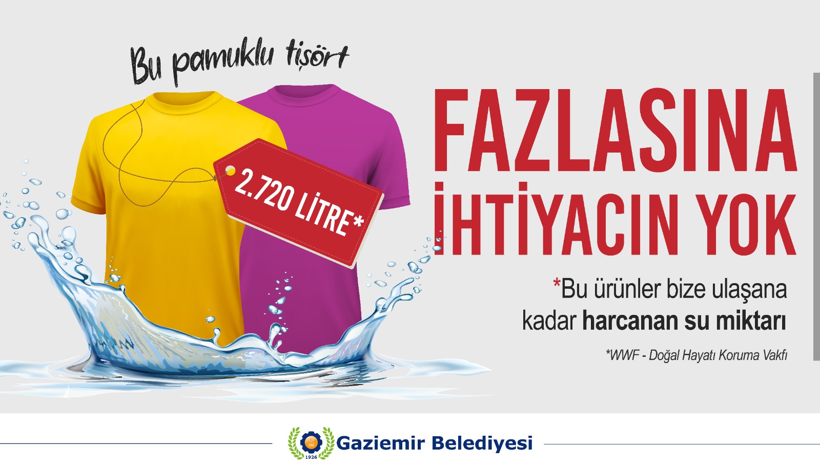 Gaziemir Belediyesinden Dünya Su Günü’ne özel çalışma
