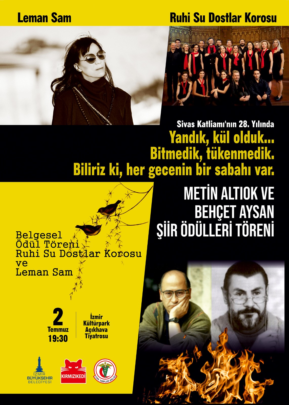 Sivas Katliamı’nın 28. yıldönümünde iki şairin izinde