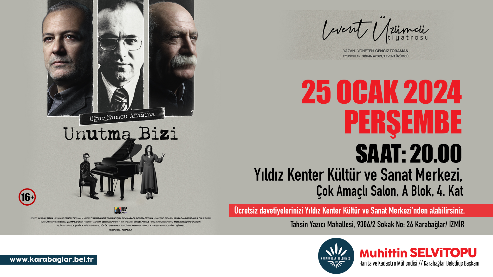 Karabağlar Belediyesi Mumcu'yu özlemle anacak!