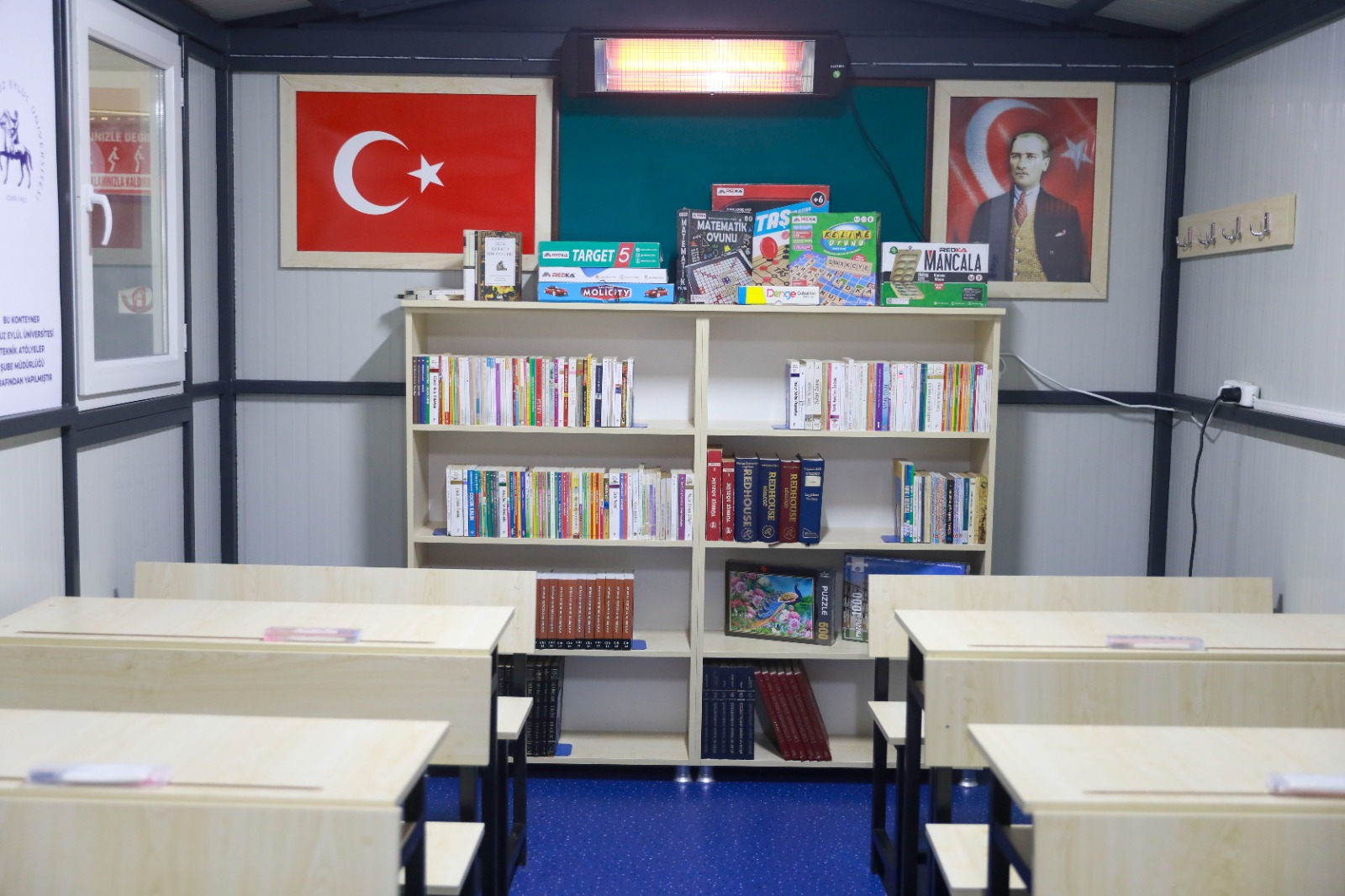 DEÜ depremzedeleri yalnız bırakmıyor malatya'ya eğitim Konteyneri