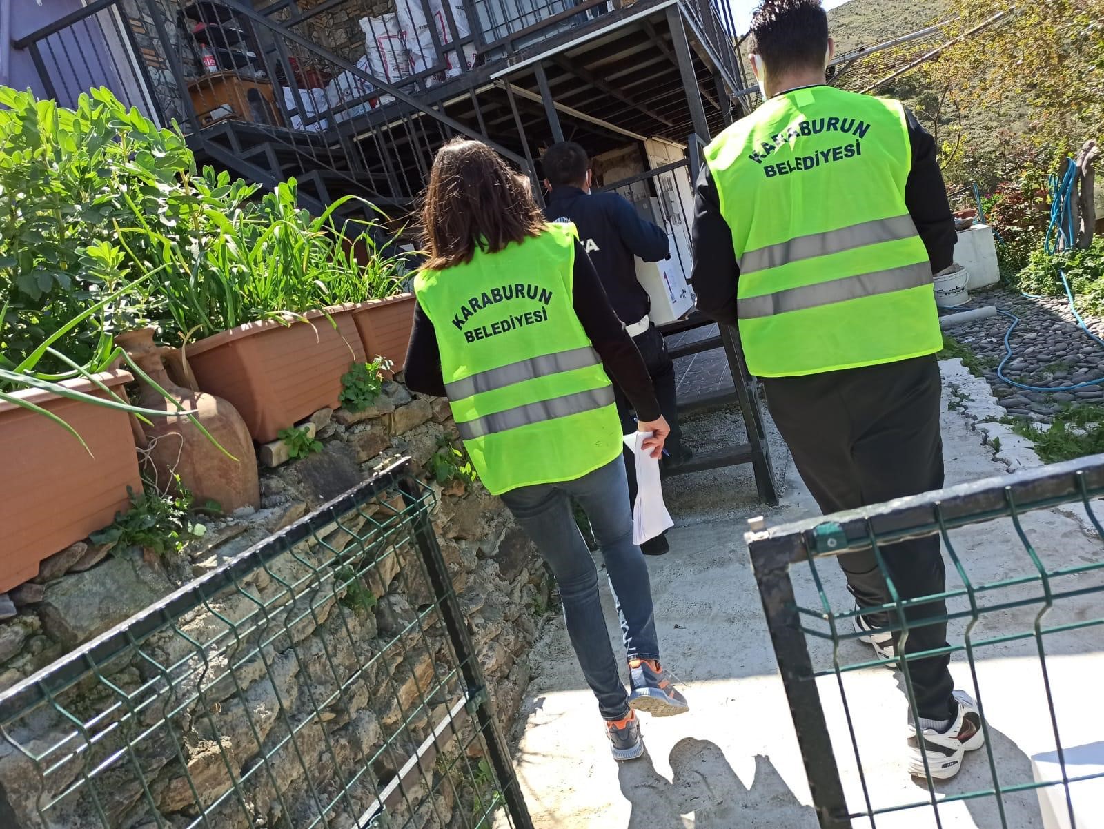 Karaburun Belediyesi ve vatandaştan Ramazan imecesi