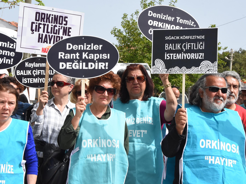 O orkinos çiftliğine onay