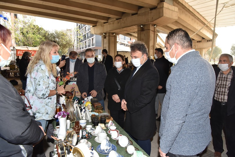 Başkan İduğ, Bit Pazarı’nda ki denetimlere katıldı