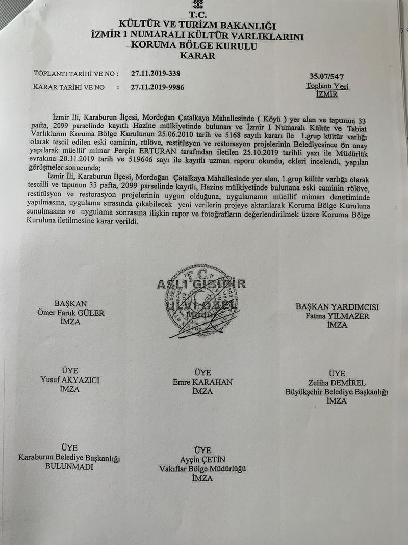 Bir “yıkmayın” çağrısı da Çatalkaya Camisi için!