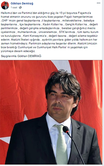 3 dönem başkanlık yapmıştı… Aday gösterilmeyen Başkan Demirağ ne dedi?