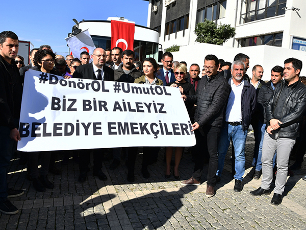 Büyükşehir çalışanları Öykü'yü yaşatmak için sıraya girdi