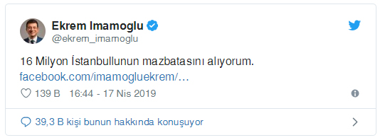 Ekrem İmamoğlu'ndan son dakika mazbata açıklaması!