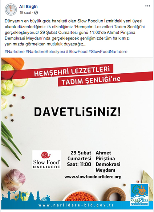 Başkan Engin’den ‘Hemşehri Lezzetleri Tadım Şenliği’ne davet