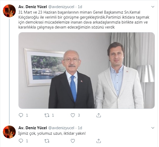 Başkan Yücel, İstanbul'da CHP lideriyle görüştü