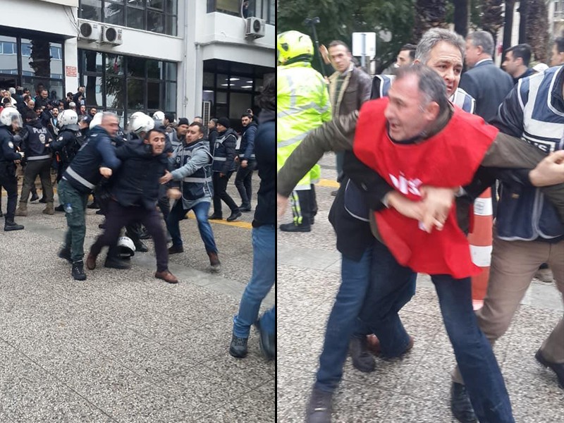 İŞÇİLERE BİBER GAZLI MÜDAHALE…