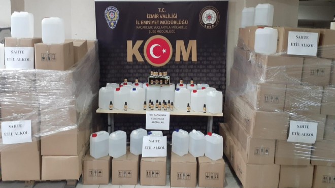 'Kozmetik' görünümlü kaçak içki fabrikalarına operasyon!
