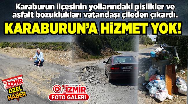 Karaburun yollarında bakım başladı