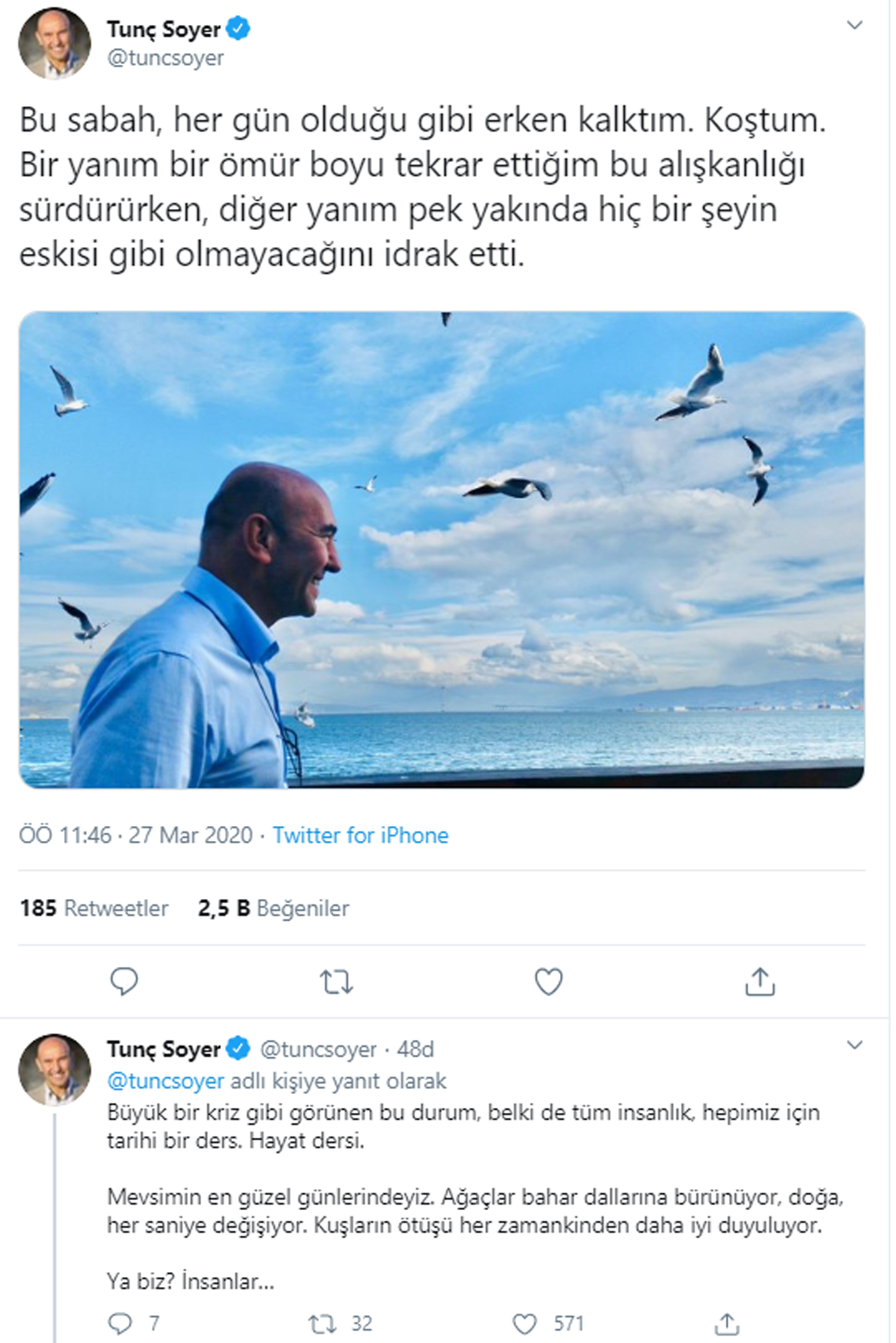 Başkan Soyer’den duygusal korona mesajı...