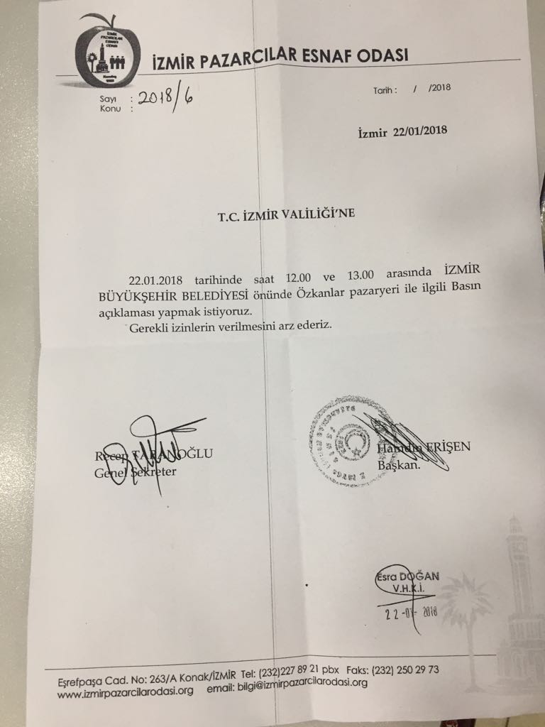 İzmir Pazarcılar Odası'nda Seçim Heyecanı