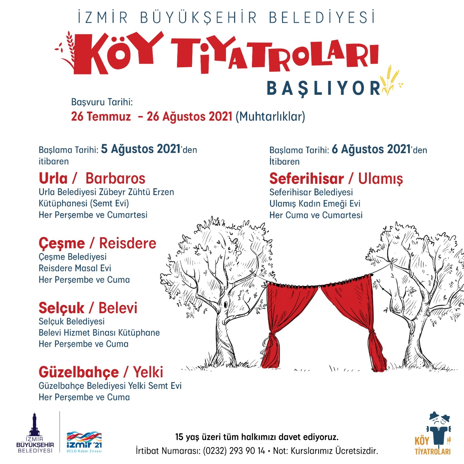 Köy Tiyatroları eğitimleri başladı, Sahne sırası sizde!