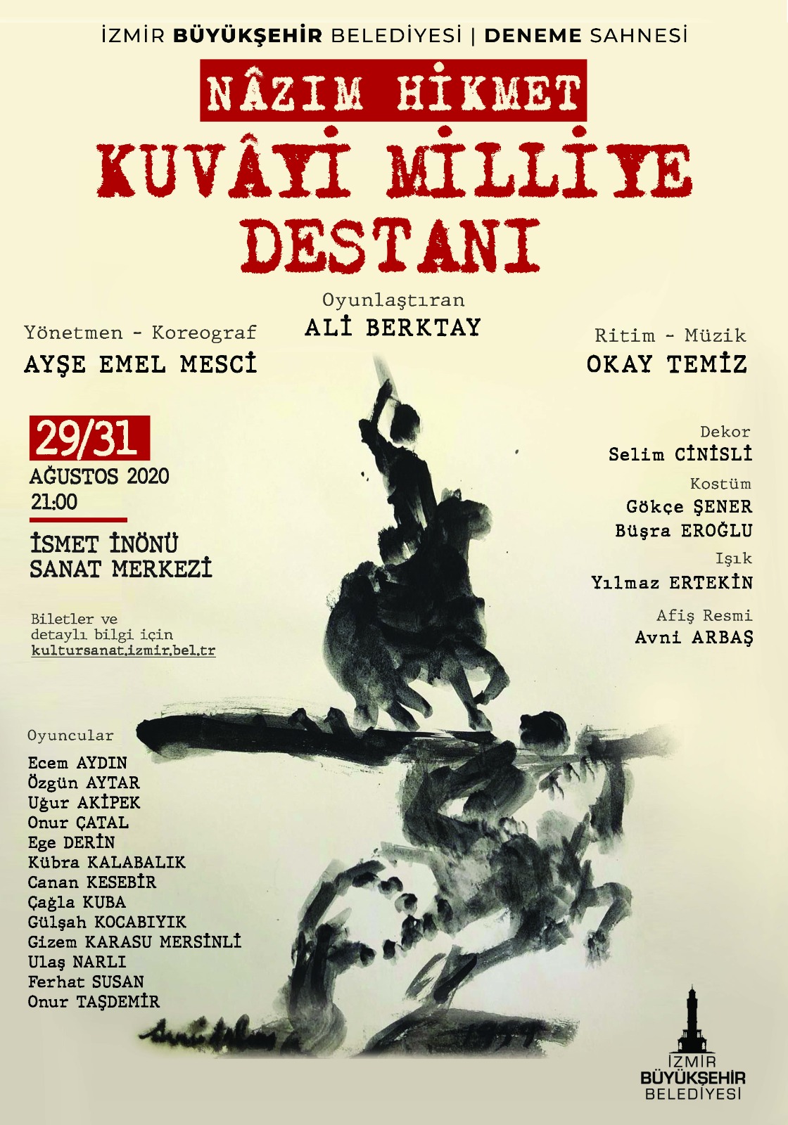 Kuvâyi Milliye Destanı İsmet İnönü Kültür Merkezi’nde