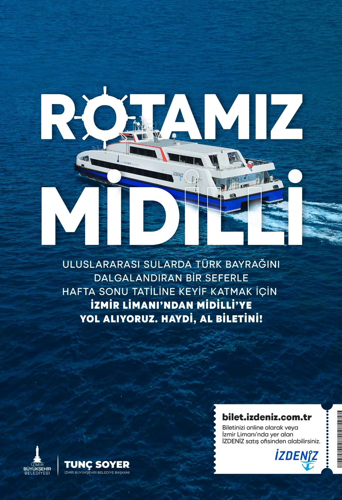 Büyükşehir'den İzmir-Midilli seferlerinde gençlere yüzde 50 indirim