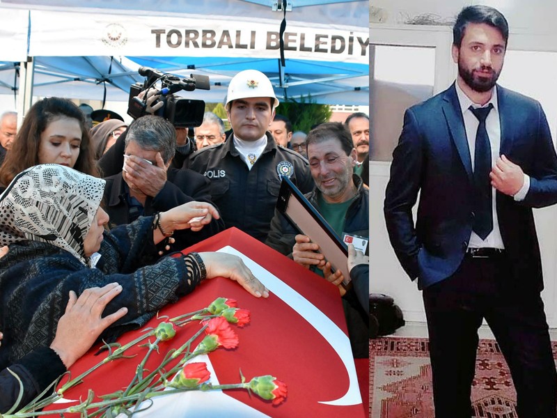 Şehit polise gözü yaşlı veda