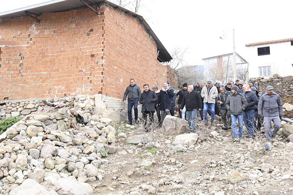 Zeybekci, heyelan bölgesinde