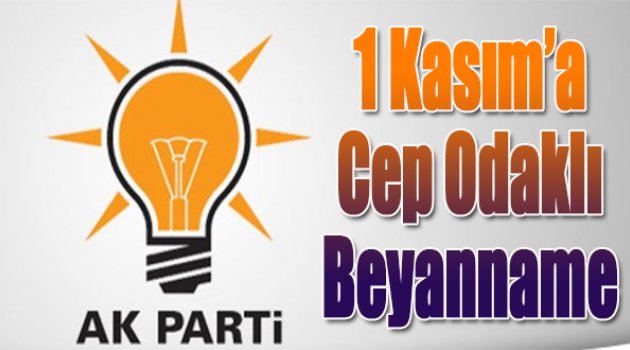 1 Kasım'a Cep Odaklı Beyanname