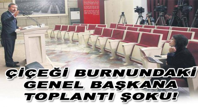1 kişilik basın toplantısı!