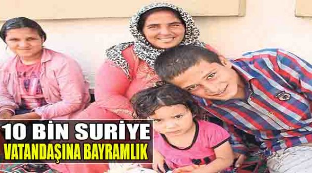 10 Bin Suriye Vatandaşına Bayramlık