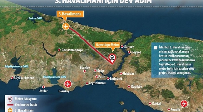 3. Havalimanı İçin 1 Milyar Euro&#039;luk Metro!