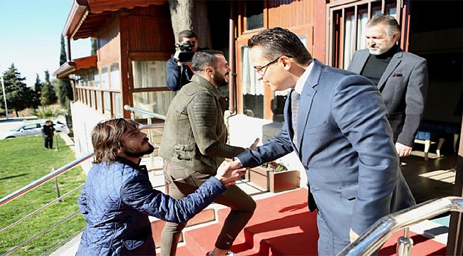 Başkan Atila Ataevi'nde Göztepe'yi Ağırladı