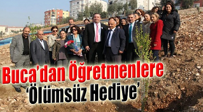 Buca’dan Öğretmenlere 3 Bin 942 Fidan