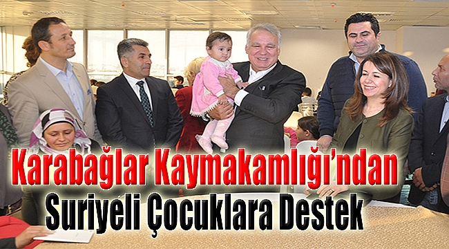 Karabağlar Kaymakamlığı&#039;ndan Suriyeli Çocuklara Destek