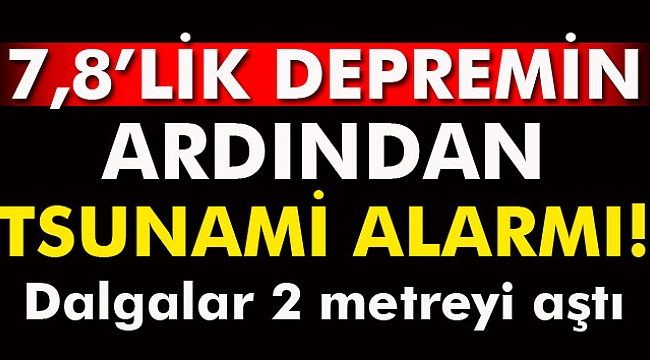 Yeni Zelanda'da Tsunami Alarmı!