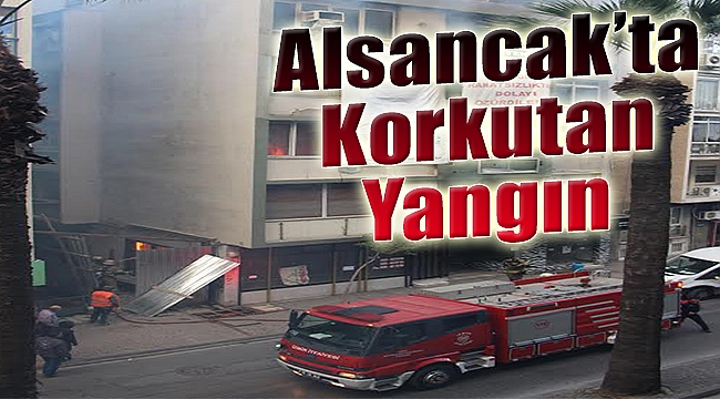 Alsancak’ta korkutan yangın!