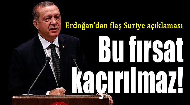 Cumhurbaşkanı Erdoğan’dan "Suriye’de ateşkes" açıklaması
