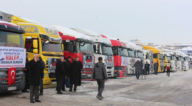 Halep’e 25 TIR yardım toplandı