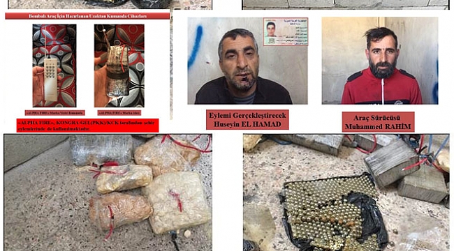 2 terörist bomba yüklü araçla birlikte yakalandı