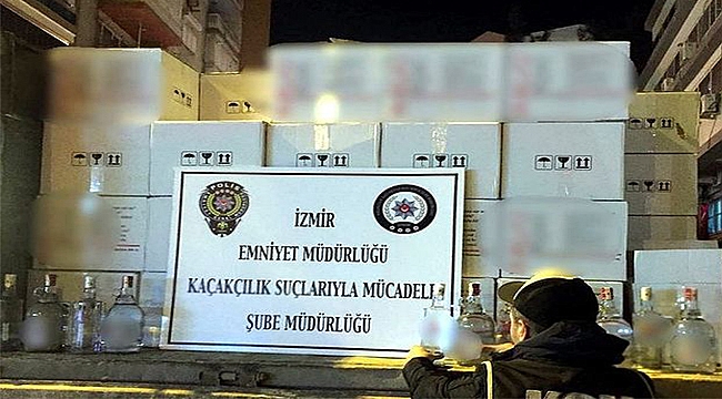 7 bin 616 litre sahte içki ele geçirildi