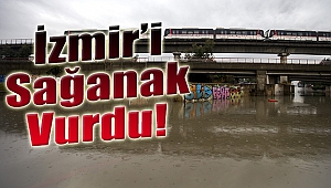 İzmir’i sağanak vurdu: Tarihi Çarşı sular altında!