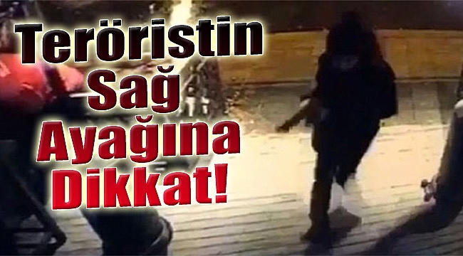 Teröristin sağ ayağına dikkat
