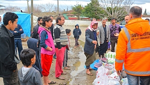 Torbalı Belediyesi’nden mültecilere yardım eli