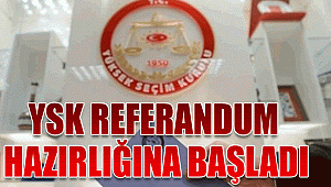 YSK, Referandum hazırlığına başladı