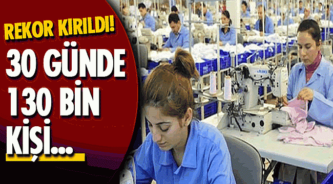 30 Günde 130 bin kişi iş buldu