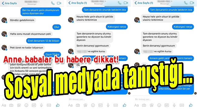 Anne babalar dikkat! Sosyal medyadan tanıştığı...